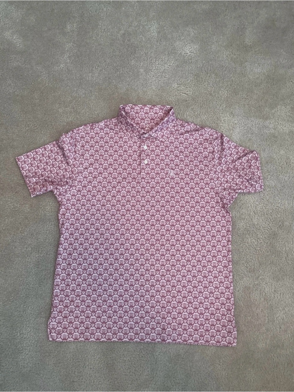 Men's Rhoback FSU Patterned Polo Shirt